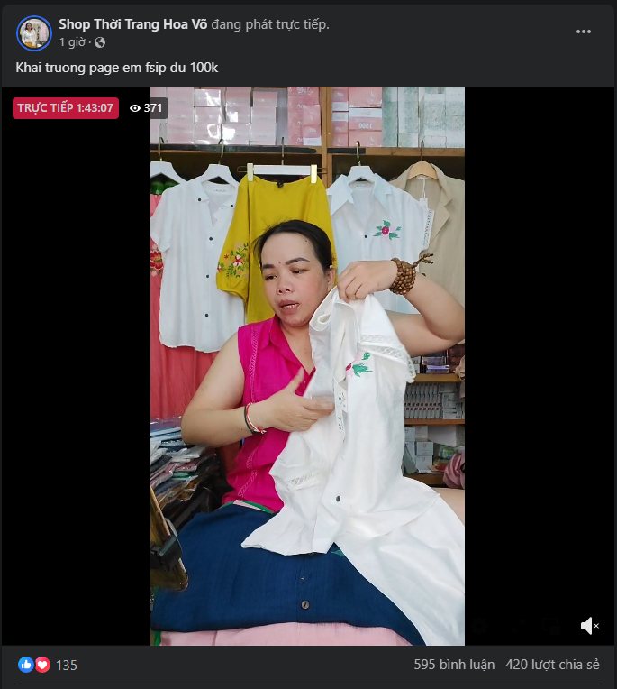 Điều kiện chạy quảng cáo livestream trên Facebook? 395498855 838737267949703 1099175528670057284 n