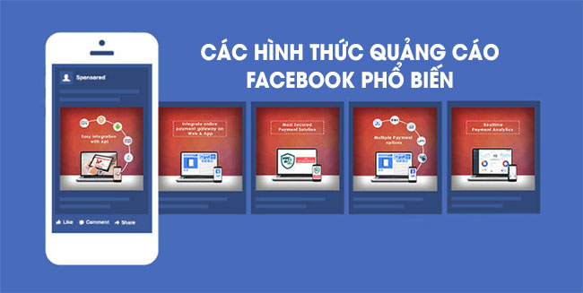 cac hinh thuc quang cao tren facebook pho bien